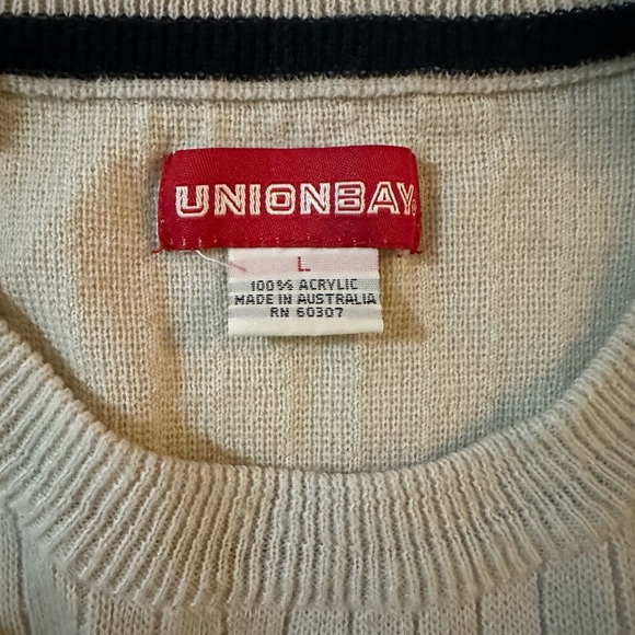 UNIONBAY Crewneck Sweater - Beige and Black - Picture 4 of 4
